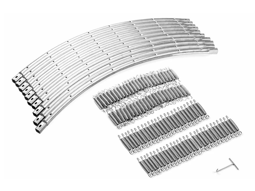 Батут Atlas Sport 374 см - 12ft PRO (усиленные опоры) ORANGE