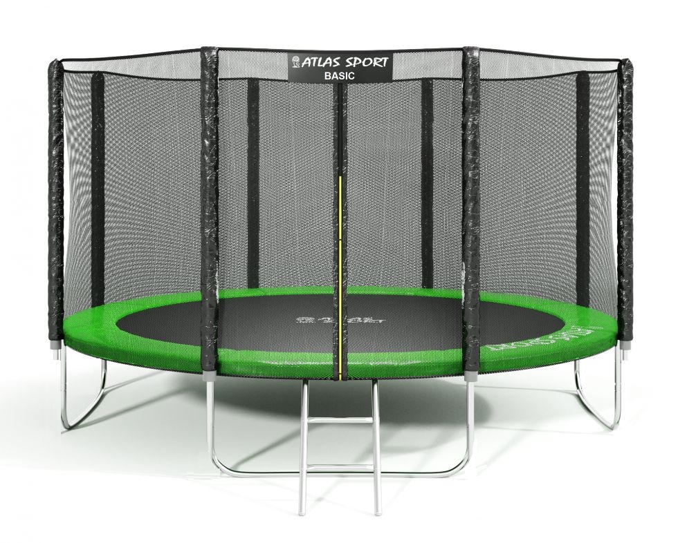 Батут Atlas Sport 435 см (14ft) Basic GREEN