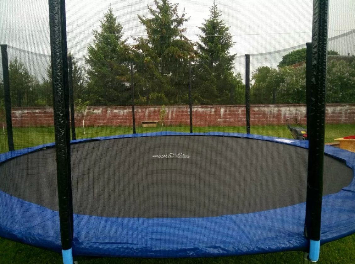 Батут Atlas Sport 435 см (14ft) PRO (усиленные опоры) BLUE