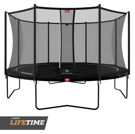 Батут BERG Favorit Regular 430 Black + защитная сетка Comfort