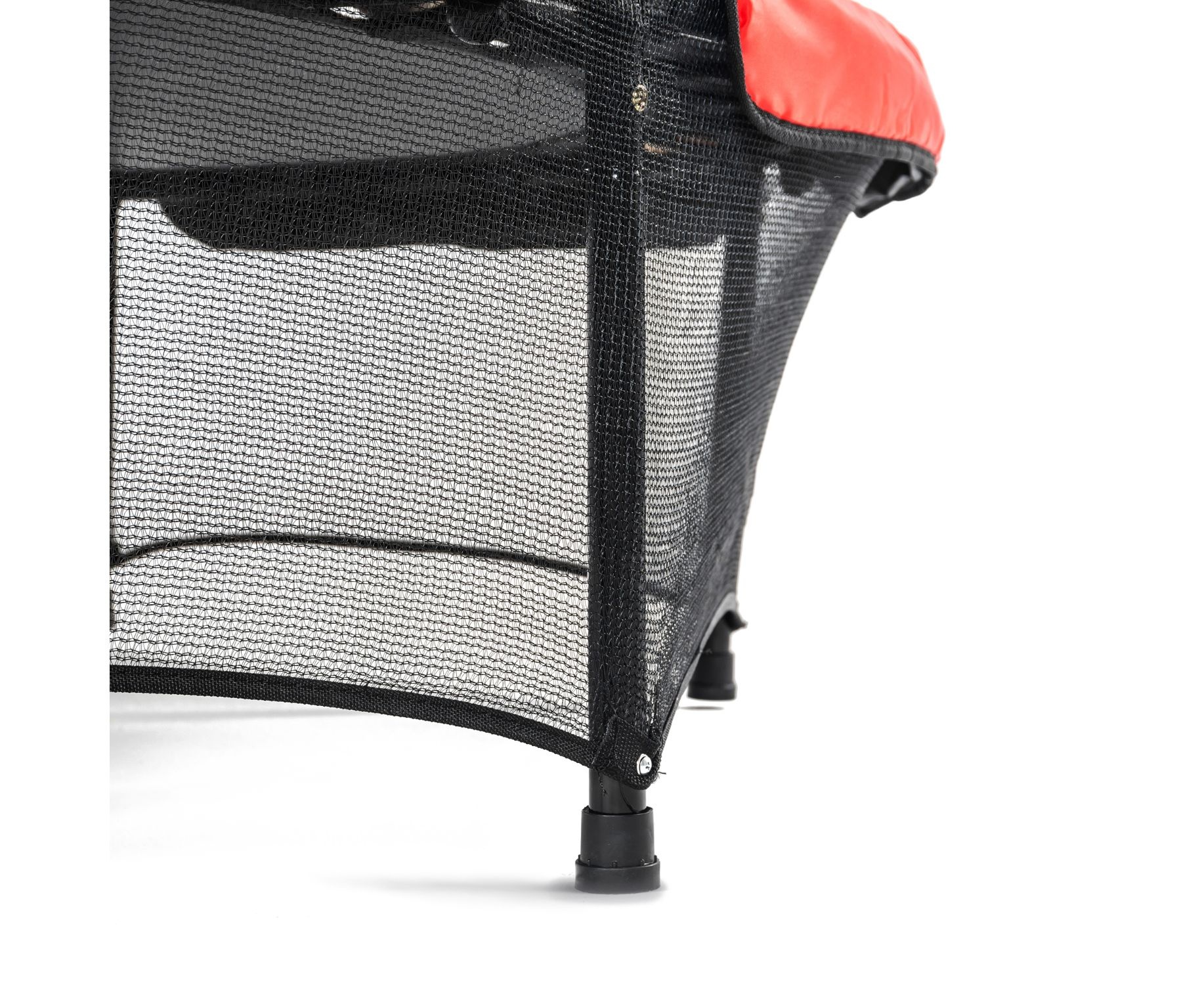 Батут DFC JUMP KIDS 55 красный с желто-синими стойками