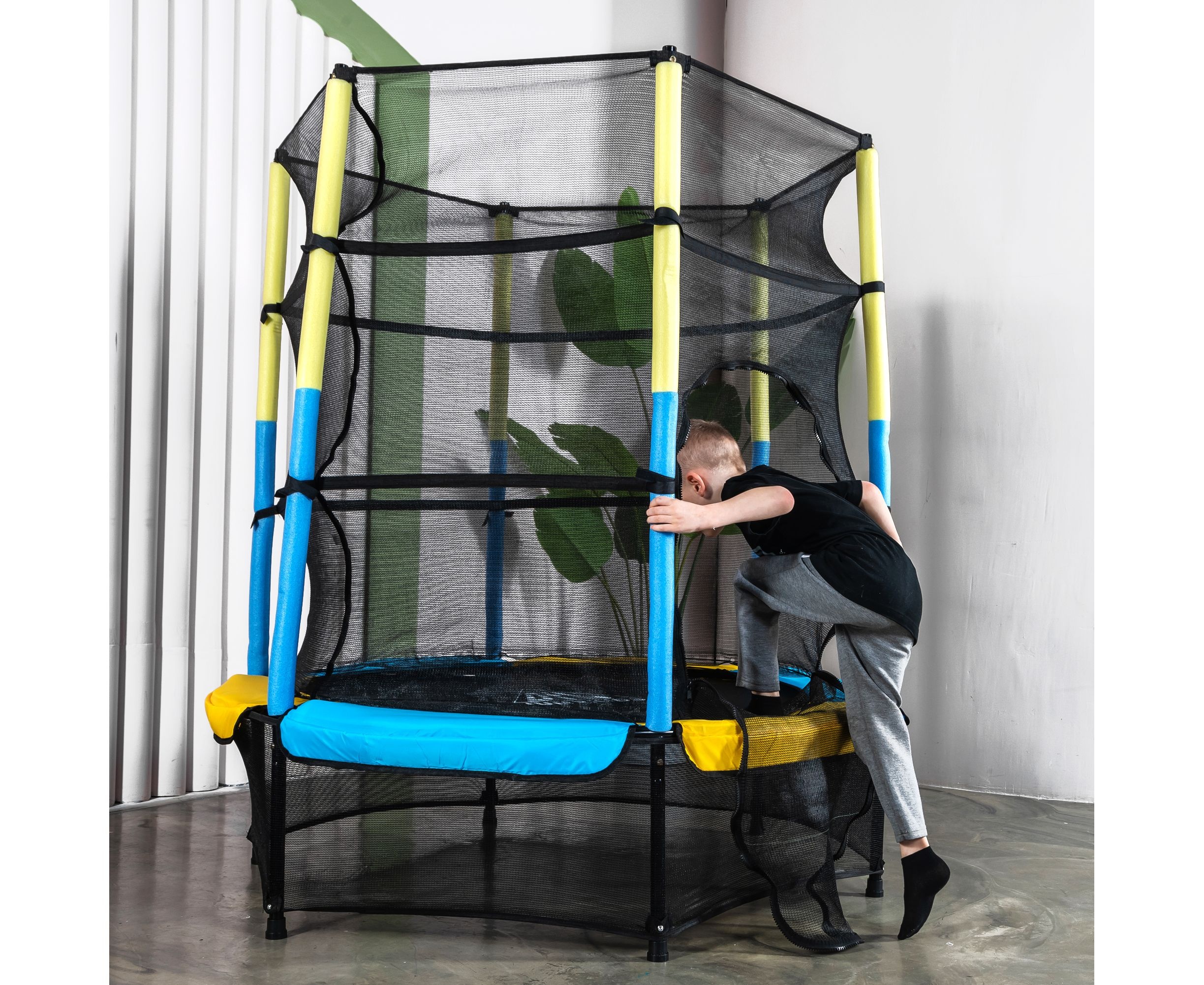 Батут DFC JUMP KIDS 55 желто-синий