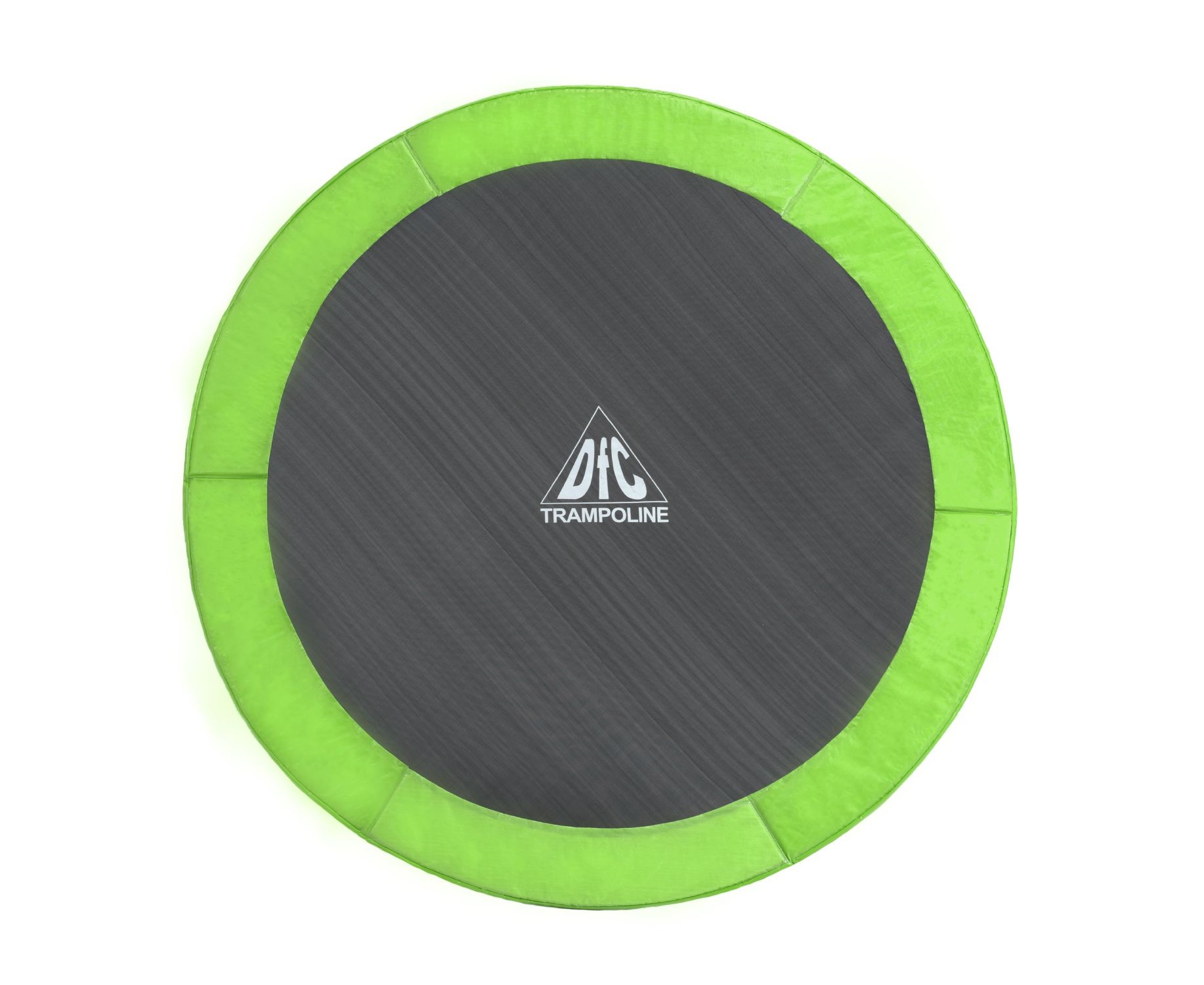 Батут DFC Trampoline Fitness с сеткой 12ft зеленый