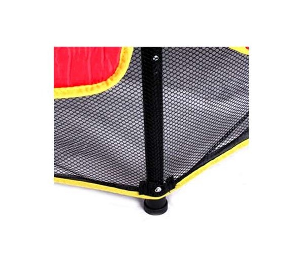 Батут с защитной cеткой PERFETTO SPORT 5 диаметр 1.4 м красный