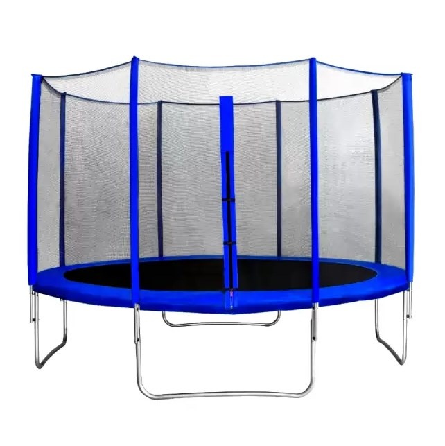 Батут с защитной сеткой Trampoline 12 диаметр 3.7 м синий