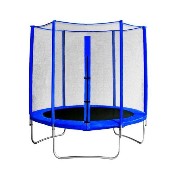 Батут с защитной сеткой Trampoline 6 диаметр 1.8 м синий