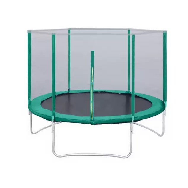 Батут с защитной сеткой Trampoline 6 диаметр 1.8 м зелёный