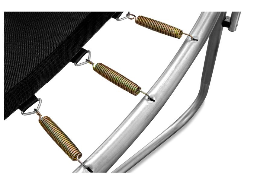 Батут Smile outside синий 8ft с защитной сеткой и лестницей