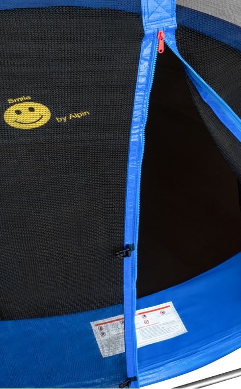 Батут Smile outside синий 8ft с защитной сеткой и лестницей
