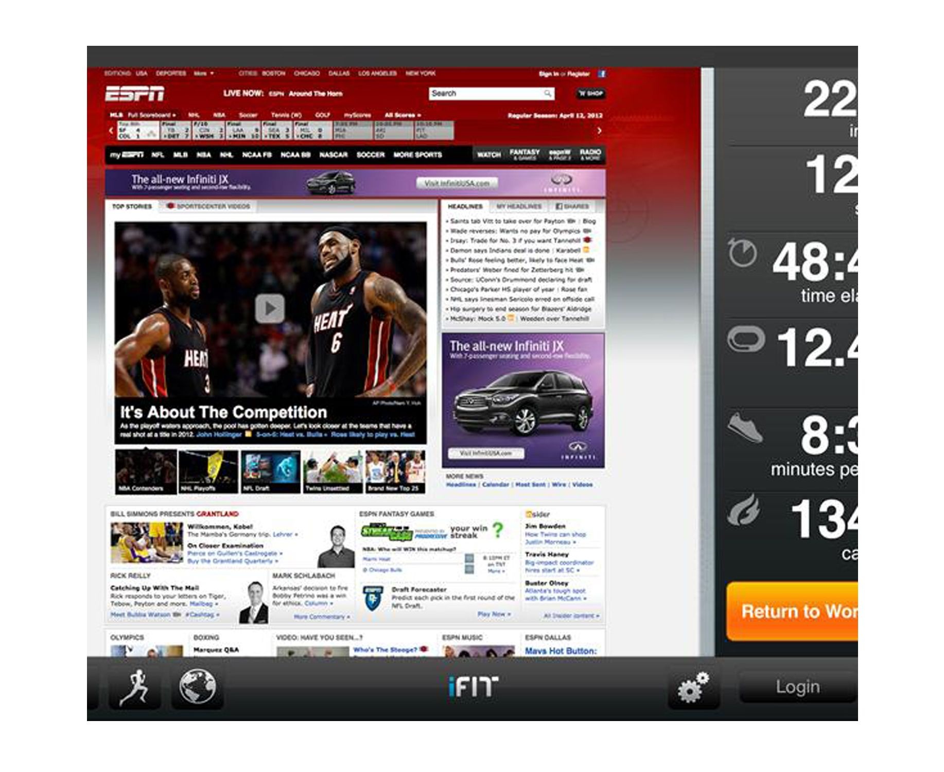 Беговая дорожка NordicTrack Commercial 2950 к/пояс Polar