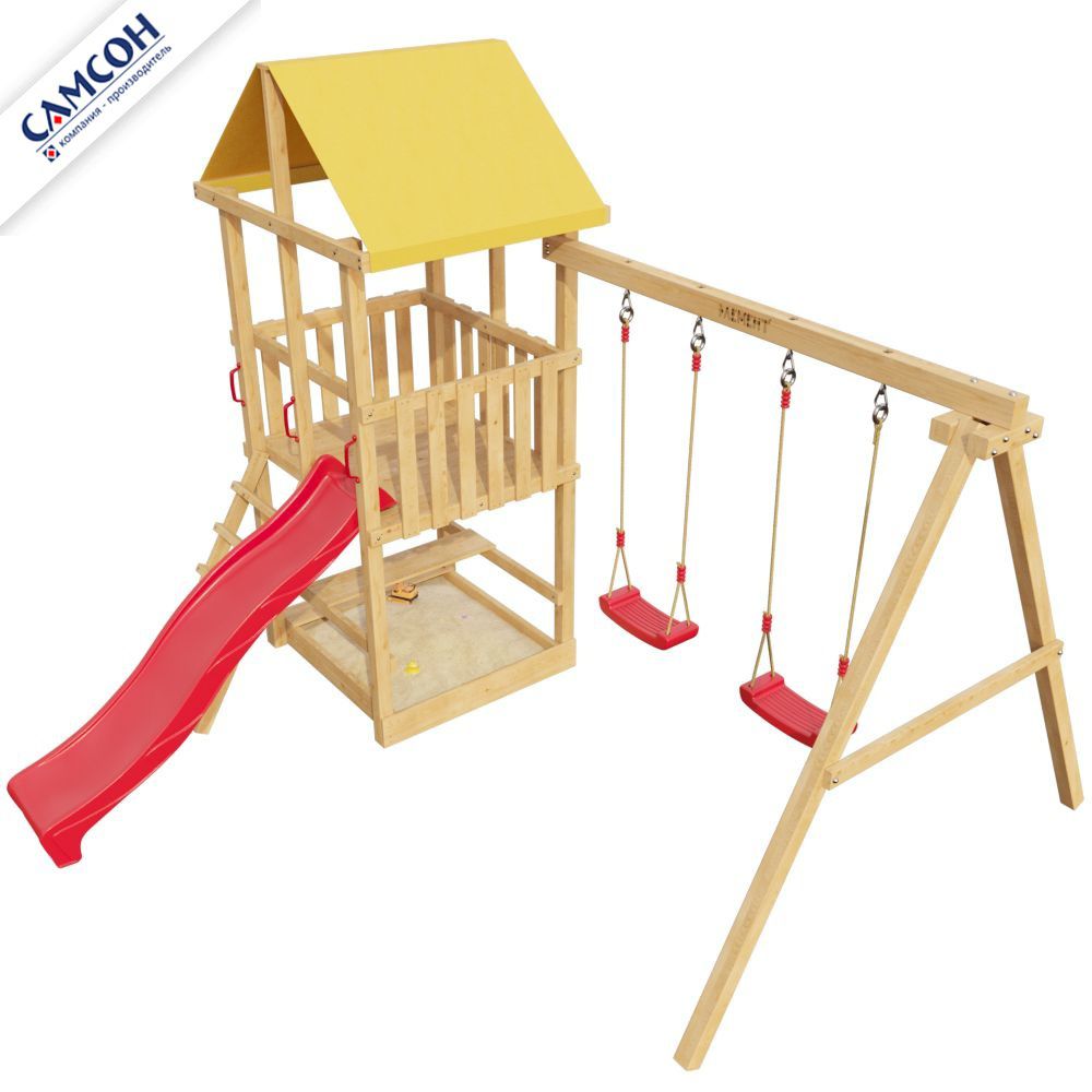 Детская деревянная игровая площадка Самсон 3-й Элемент