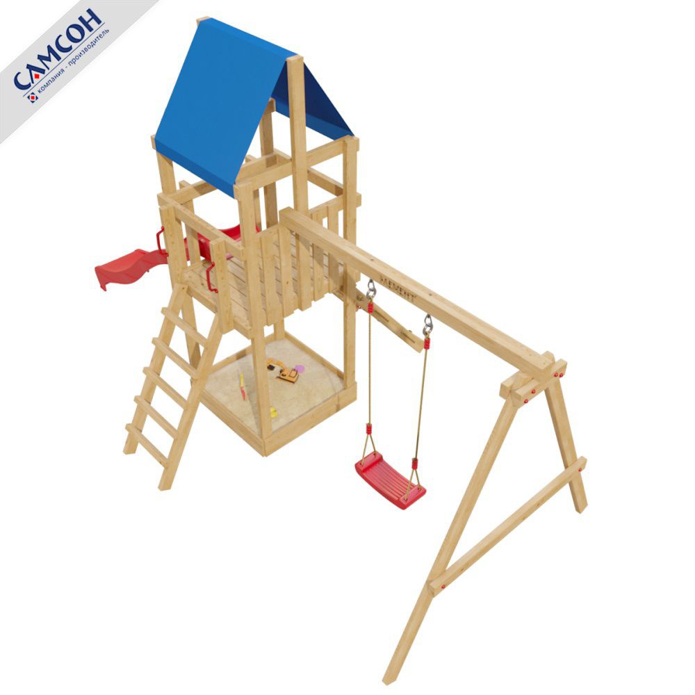 Детская деревянная игровая площадка Самсон 7-й Элемент