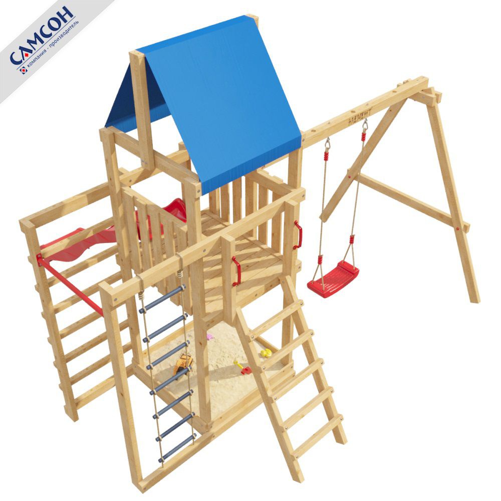Детская деревянная игровая площадка Самсон 8-й Элемент