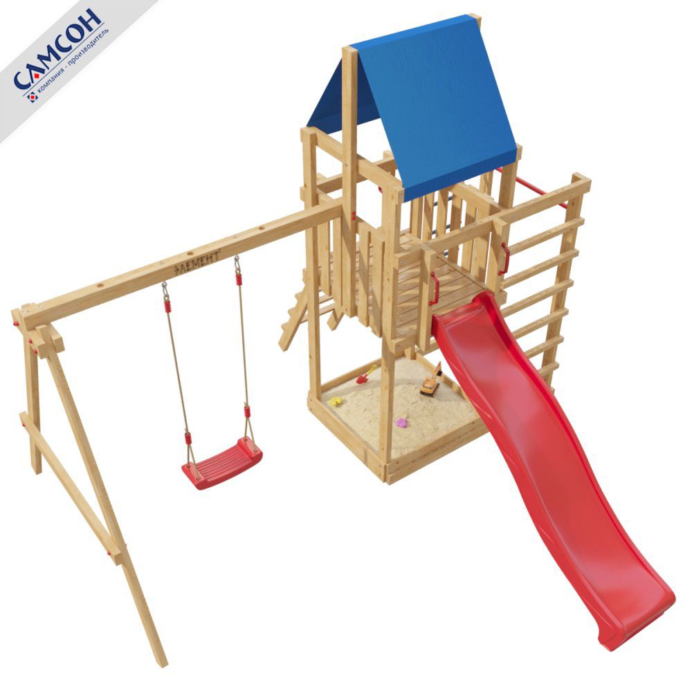 Детская деревянная игровая площадка Самсон 8-й Элемент