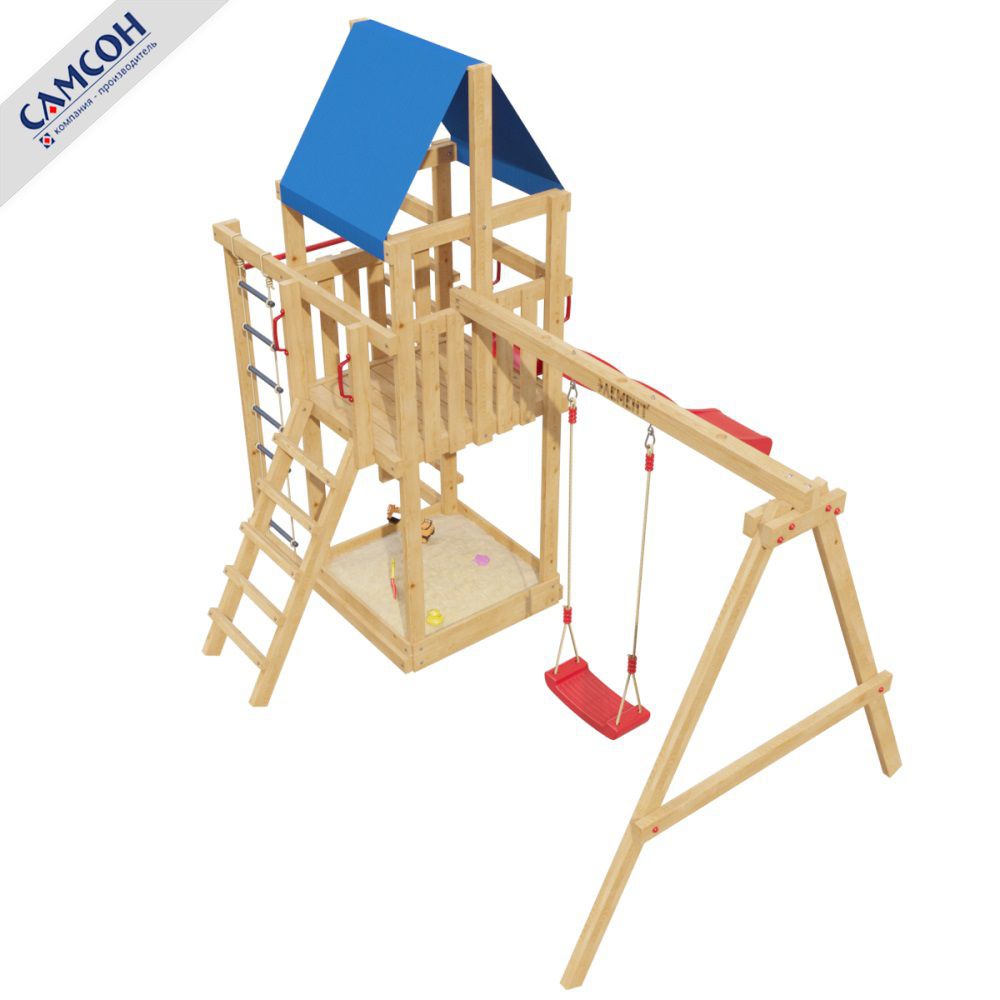 Детская деревянная игровая площадка Самсон 8-й Элемент