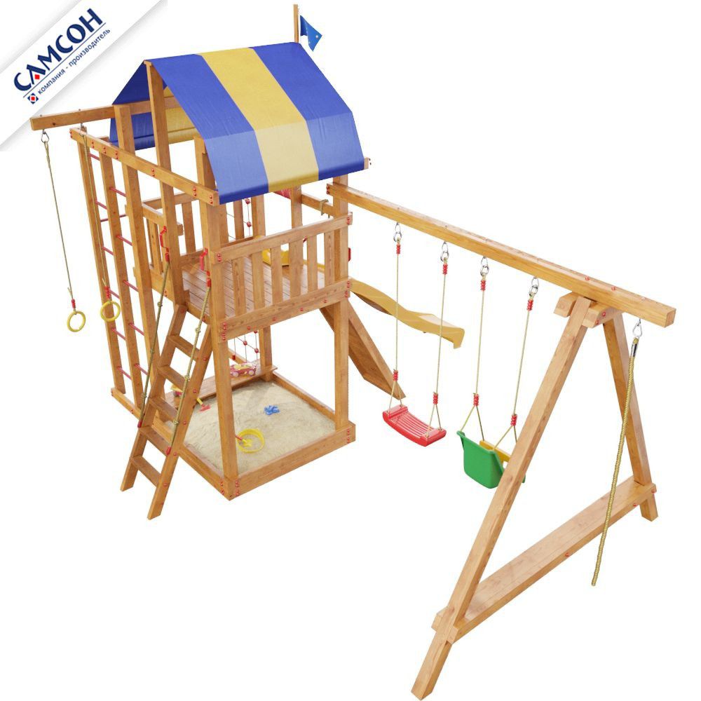 Детская деревянная игровая площадка Самсон Аляска