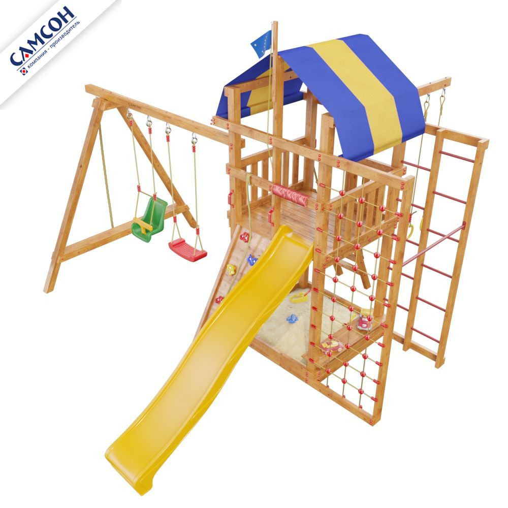 Детская деревянная игровая площадка Самсон Аляска