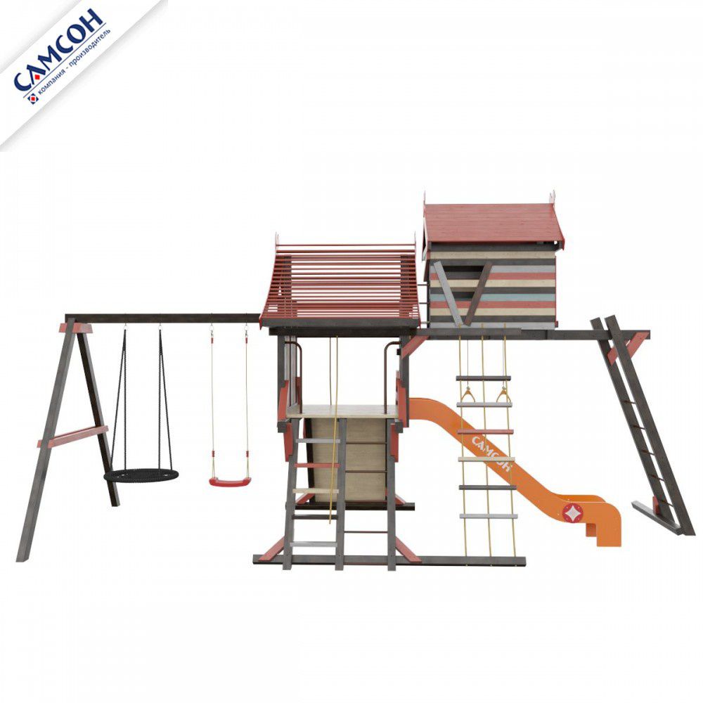 Детская деревянная игровая площадка Самсон Хижина Корсика