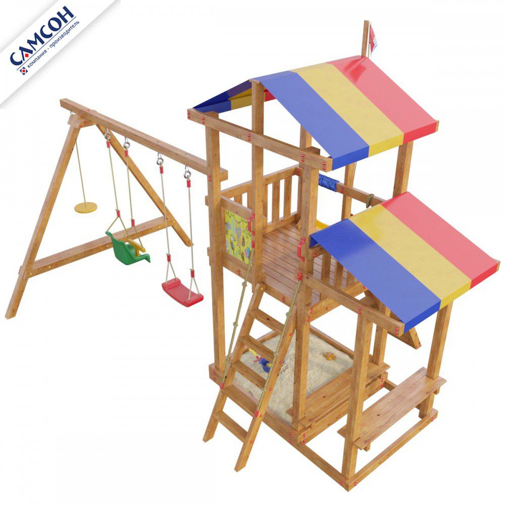 Детская деревянная игровая площадка Самсон Кирибати