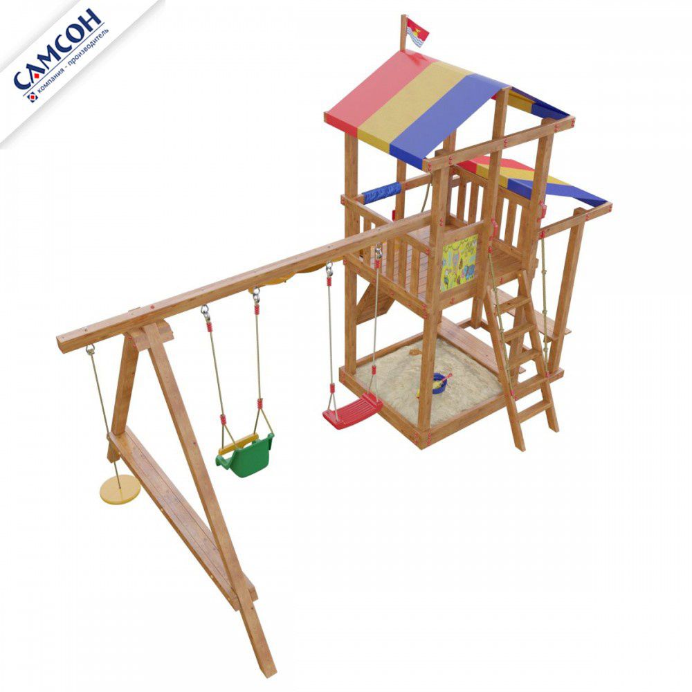 Детская деревянная игровая площадка Самсон Кирибати