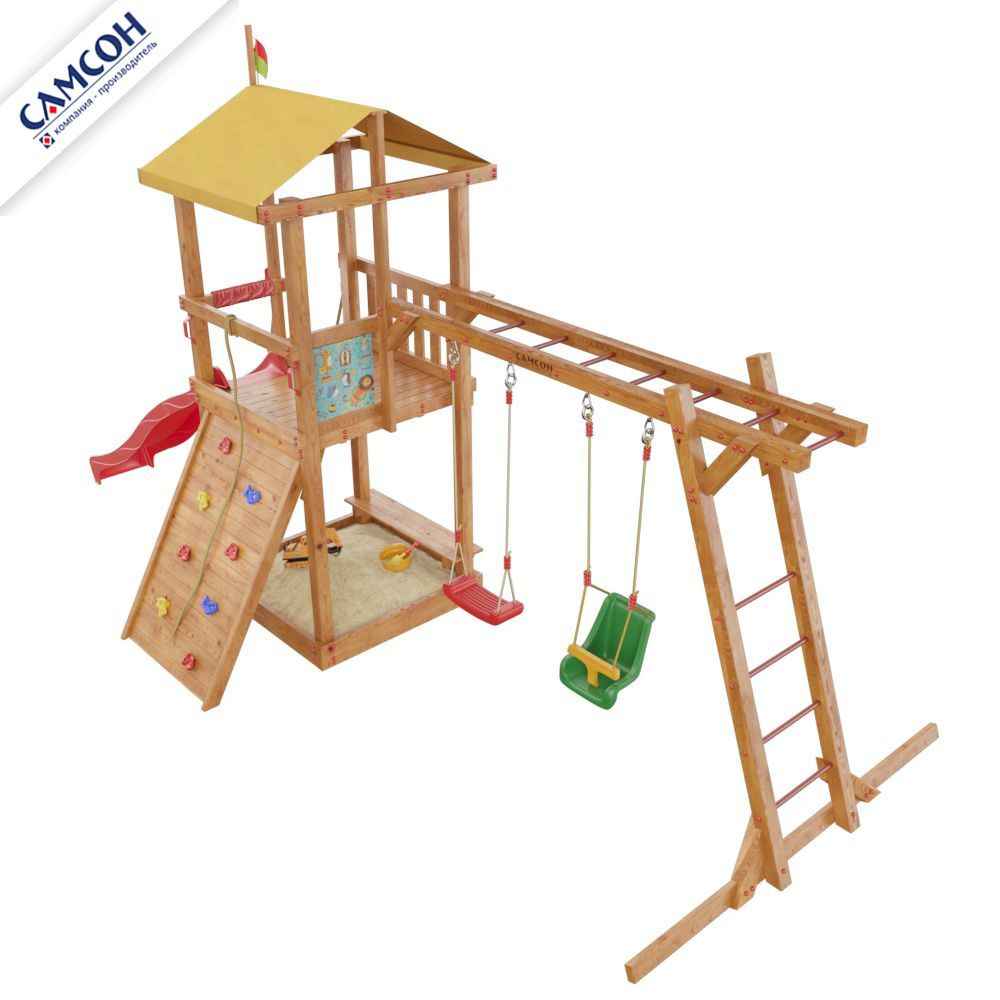 Детская деревянная игровая площадка Самсон Мадагаскар