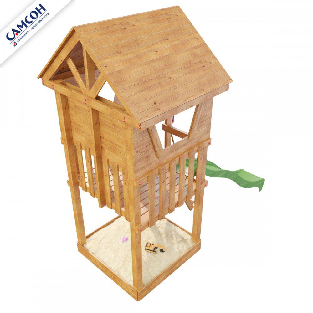 Детская деревянная игровая площадка Самсон Сибирика Башня