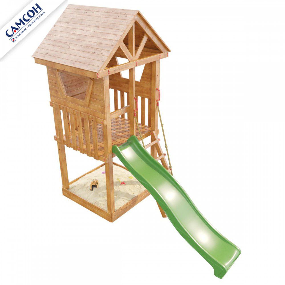 Детская деревянная игровая площадка Самсон Сибирика Башня