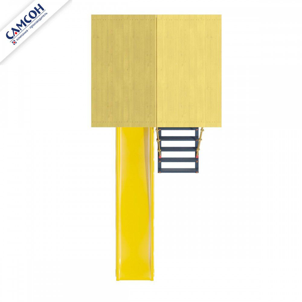 Детская деревянная игровая площадка Самсон Сибирика Башня (Indigo-Ochre)