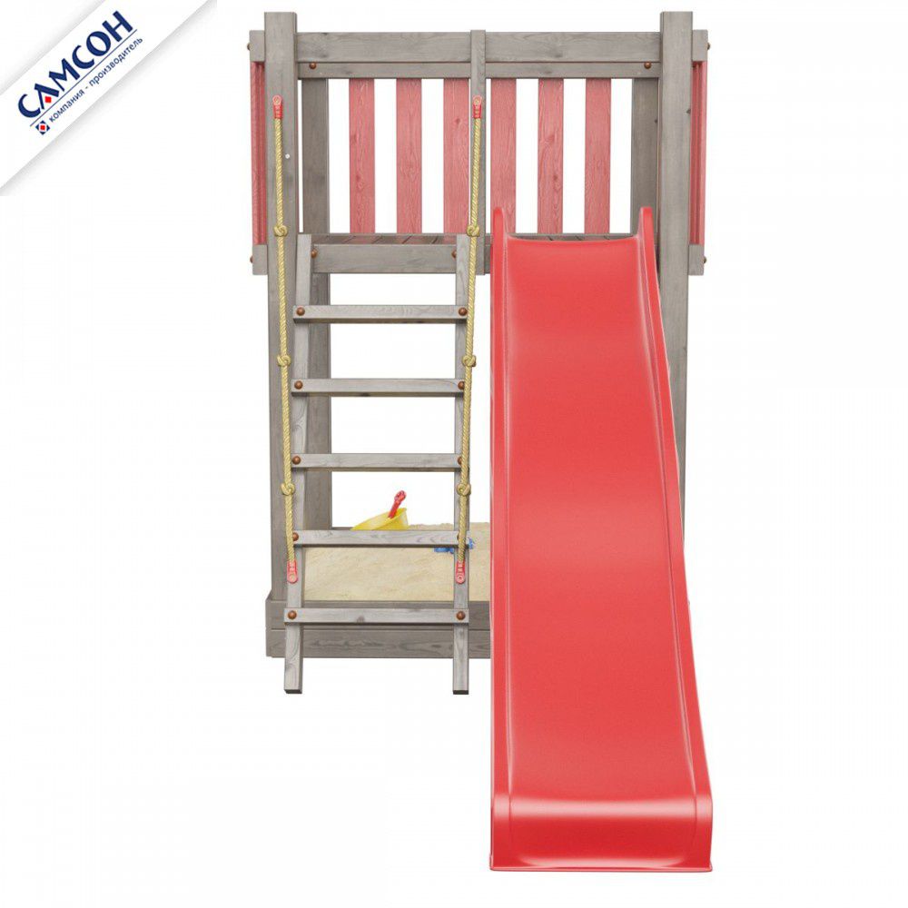 Детская деревянная игровая площадка Самсон Сибирика Мини (Umbra-Carmine)