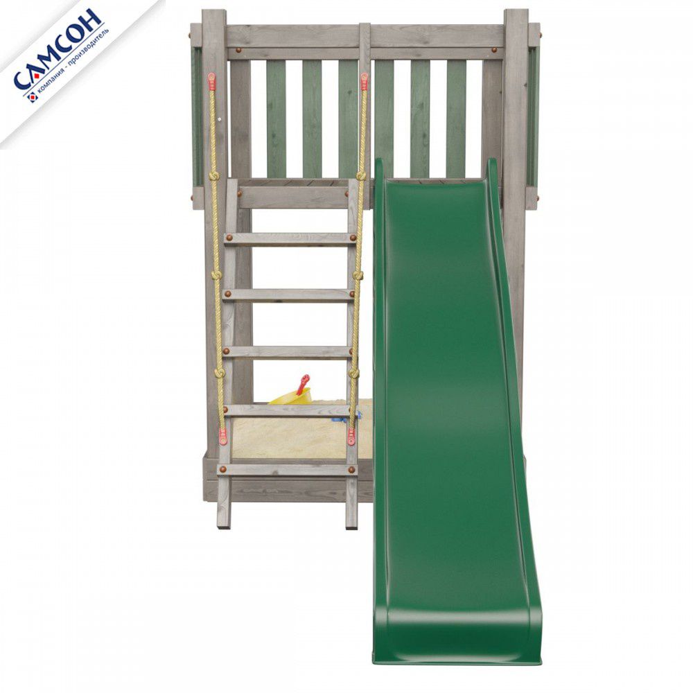 Детская деревянная игровая площадка Самсон Сибирика Мини (Umbra-Emerald)
