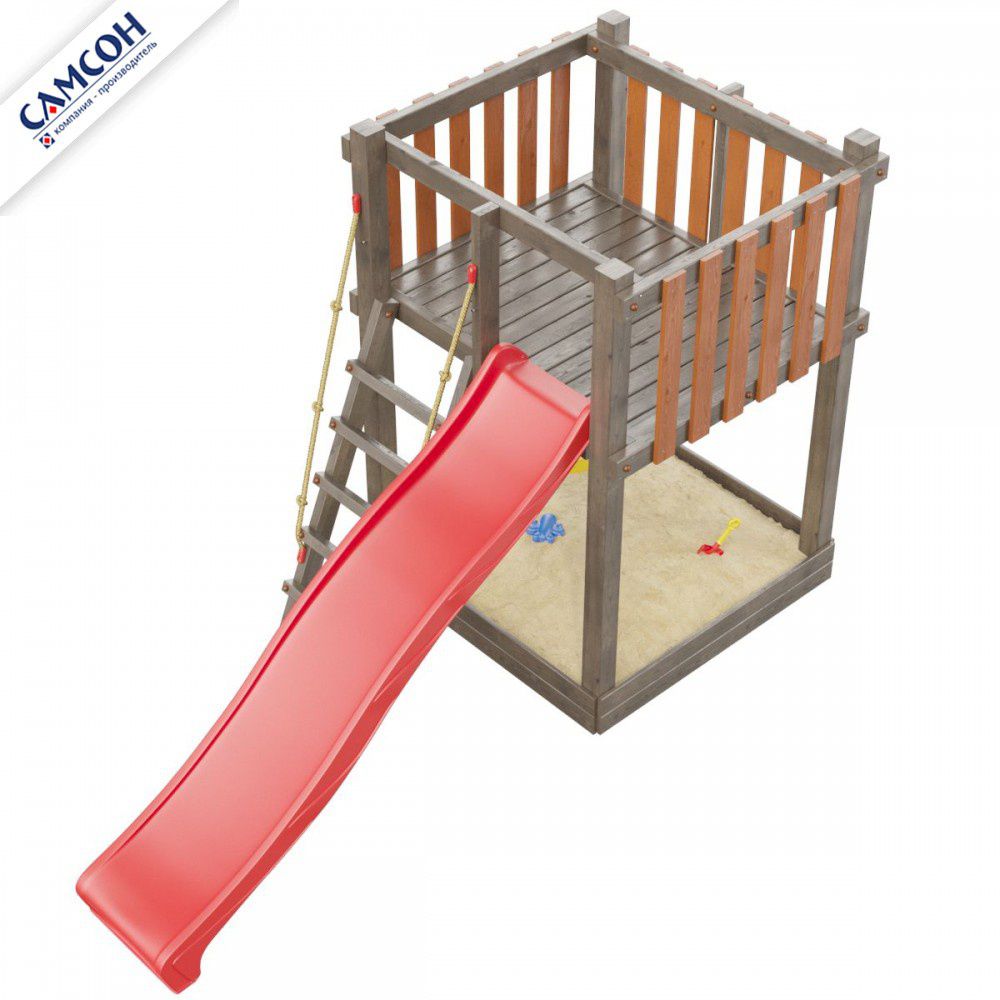 Детская деревянная игровая площадка Самсон Сибирика Мини (Umbra-Terracotta)