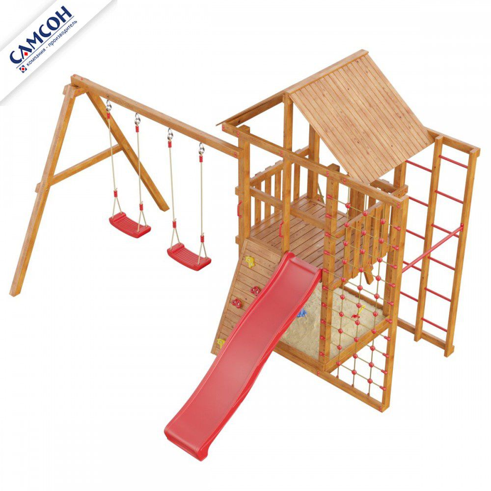 Детская деревянная игровая площадка Самсон Сибирика Спорт