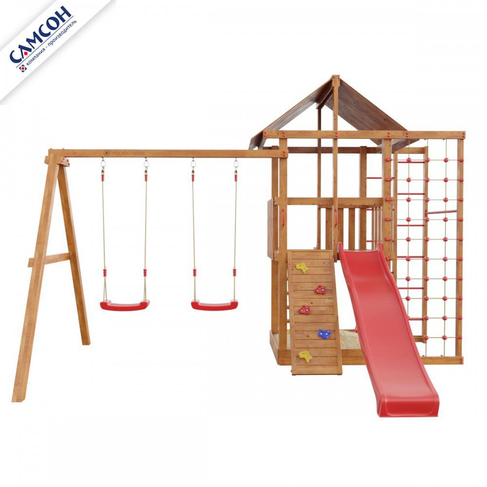 Детская деревянная игровая площадка Самсон Сибирика Спорт