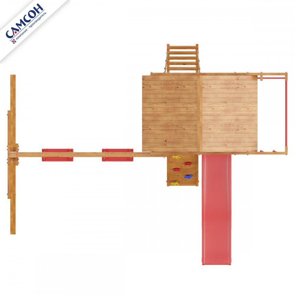 Детская деревянная игровая площадка Самсон Сибирика Спорт