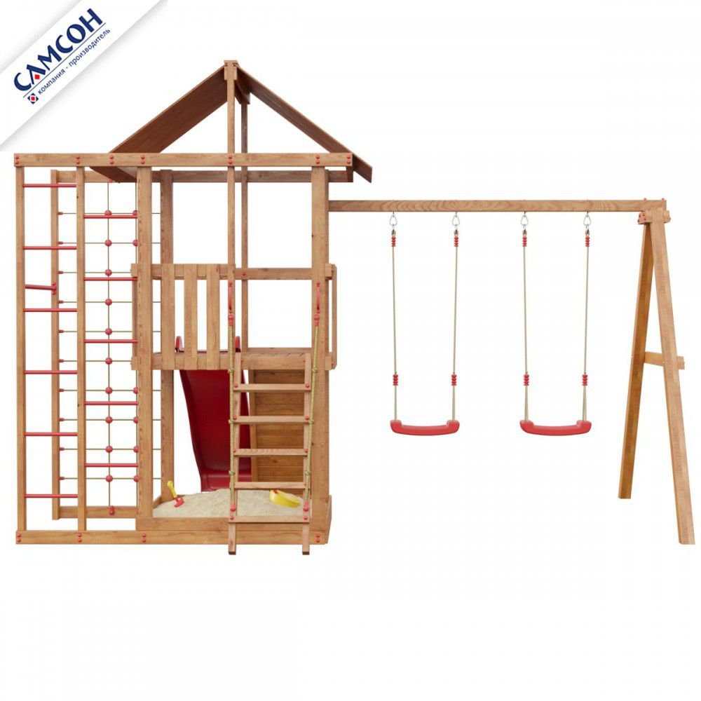 Детская деревянная игровая площадка Самсон Сибирика Спорт