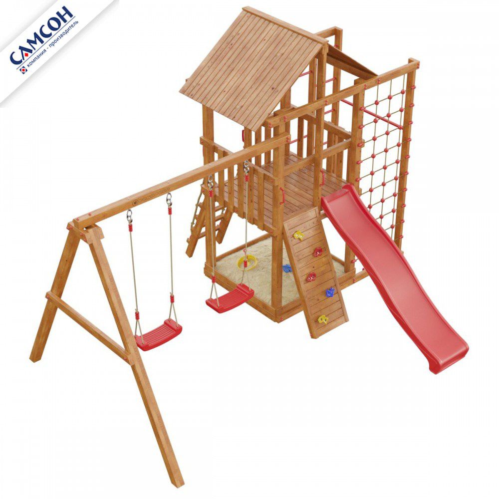 Детская деревянная игровая площадка Самсон Сибирика Спорт