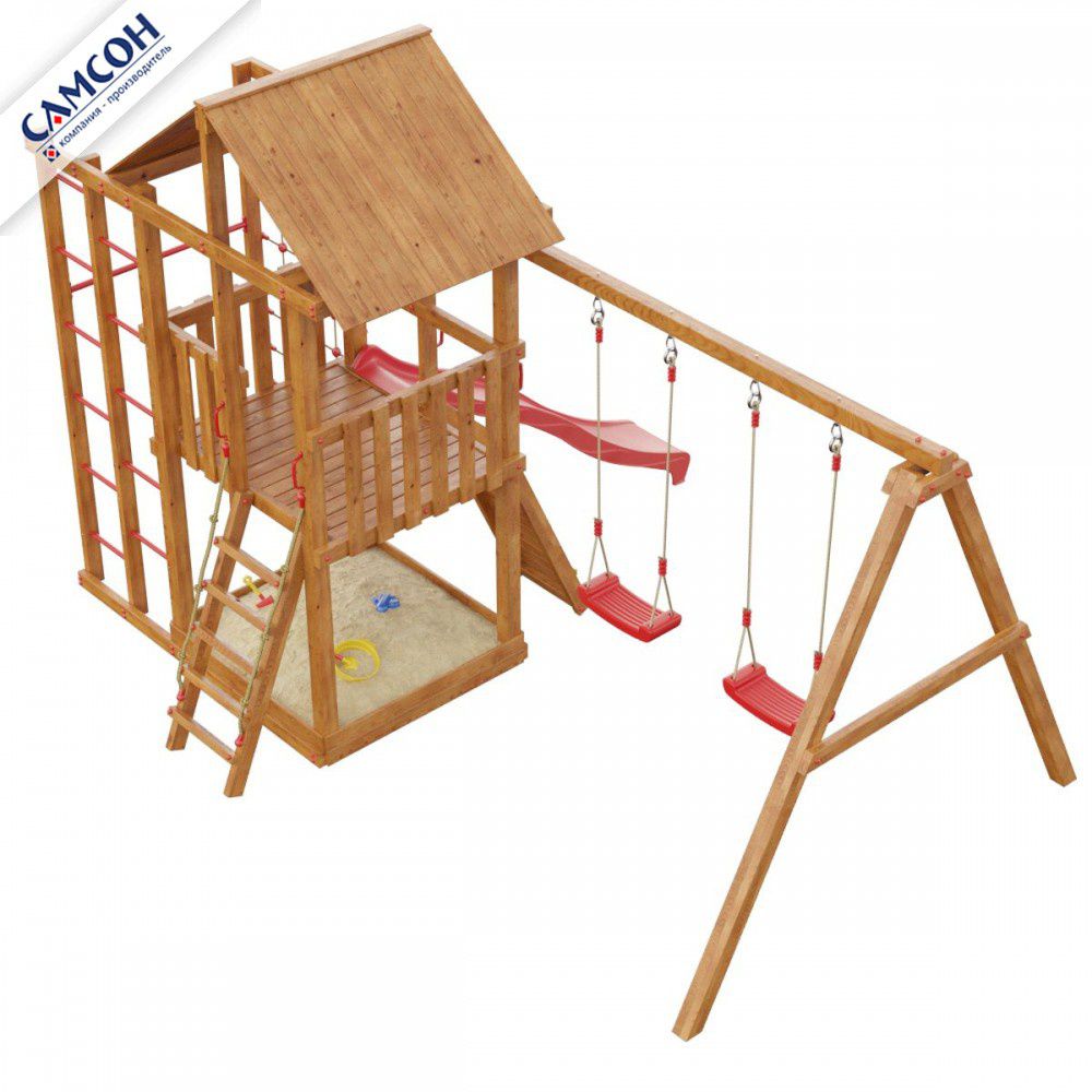 Детская деревянная игровая площадка Самсон Сибирика Спорт