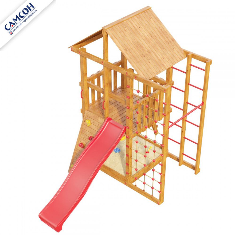 Детская деревянная площадка для дачи Самсон Сибирика Старт