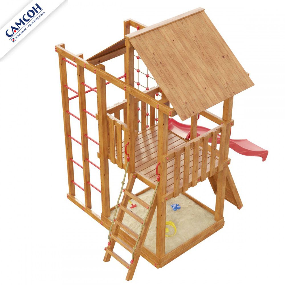 Детская деревянная площадка для дачи Самсон Сибирика Старт