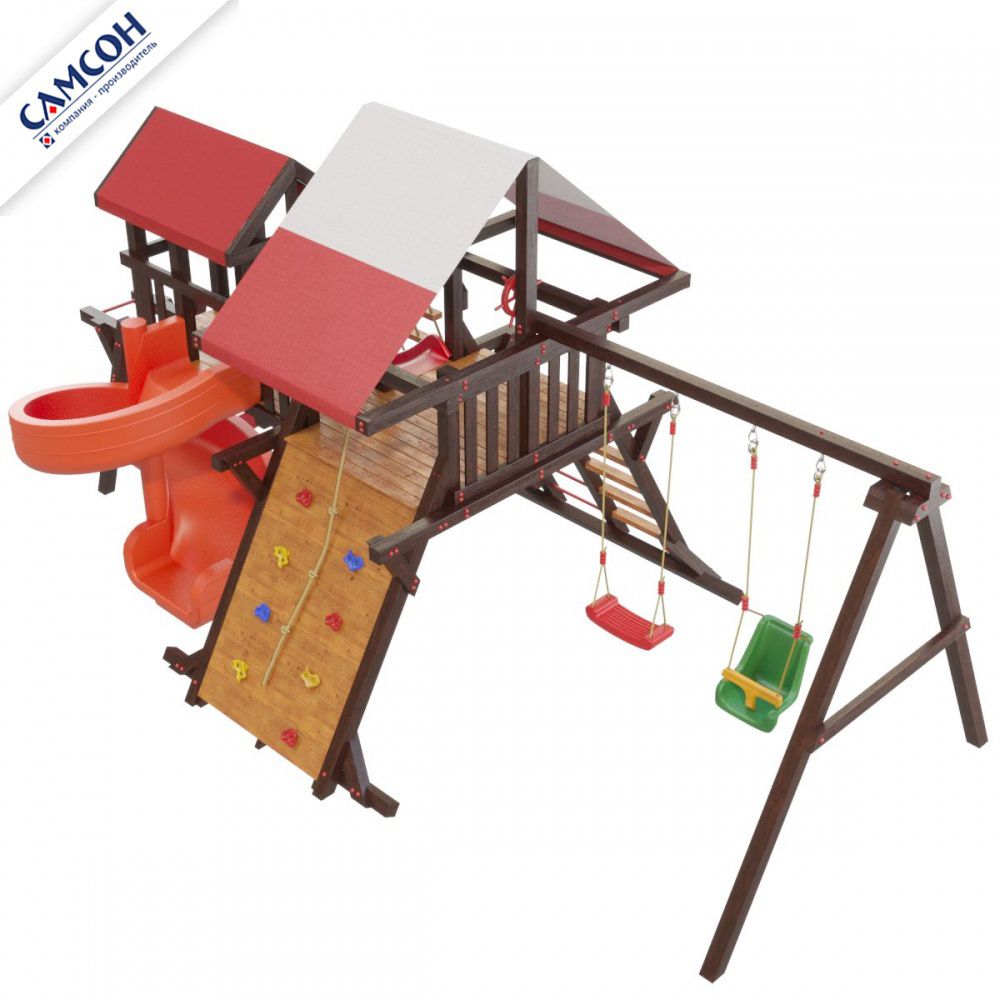 Детская деревянная игровая площадка Самсон Таити Люкс