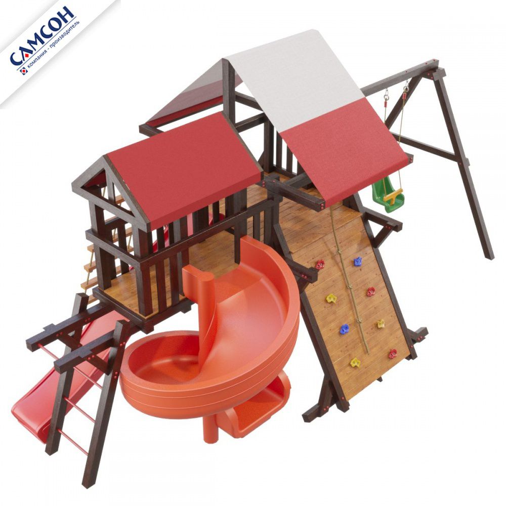 Детская деревянная игровая площадка Самсон Таити Люкс