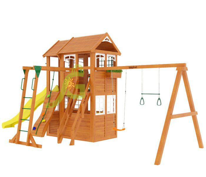 Детская игровая площадка Igragrad Клубный домик 2 с рукоходом Luxe