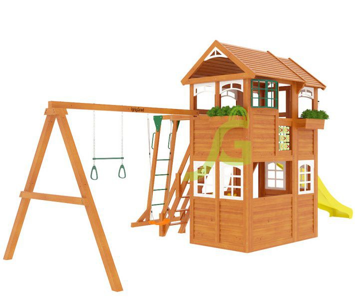 Детская игровая площадка Igragrad Клубный домик 2 с рукоходом Luxe