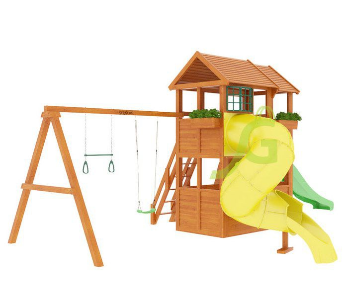 Детская игровая площадка Igragrad Клубный домик 2 с трубой