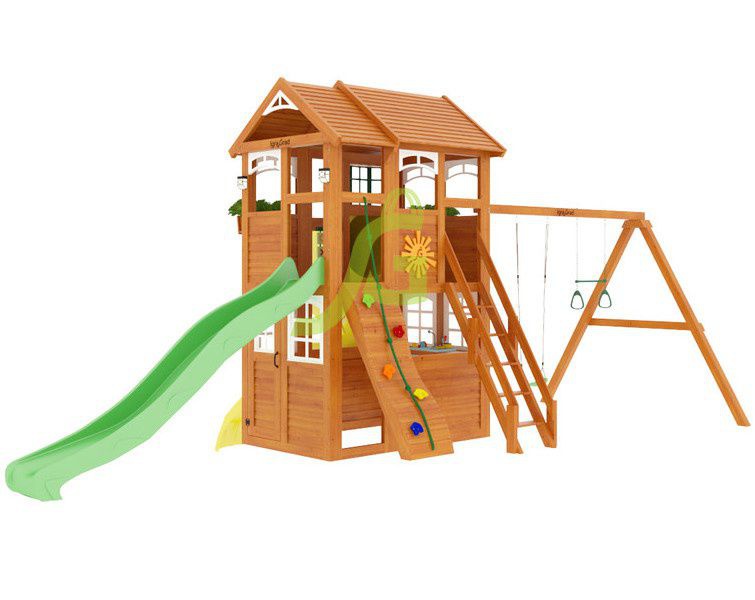 Детская игровая площадка Igragrad Клубный домик 2 с трубой Luxe