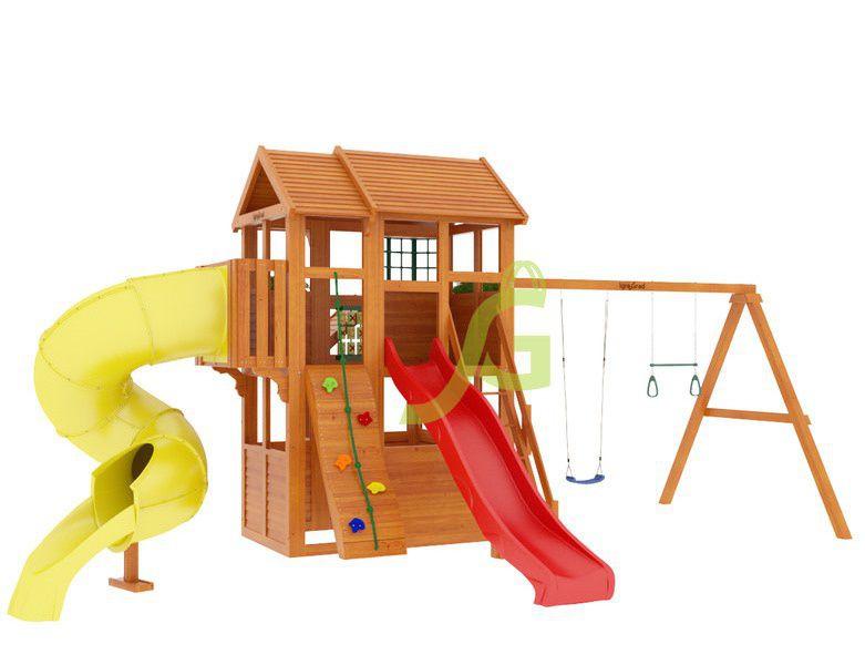 Детская игровая площадка Igragrad Клубный домик 3 с трубой