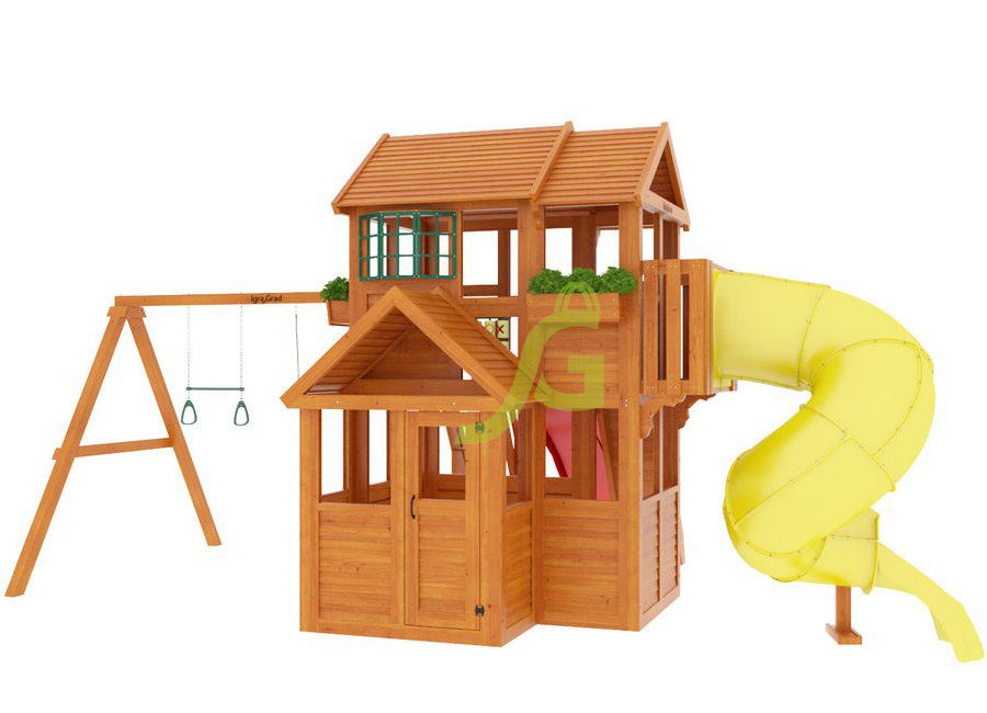 Детская игровая площадка Igragrad Клубный домик 3 с трубой