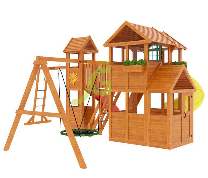 Детская игровая площадка Igragrad Клубный домик Макси с трубой