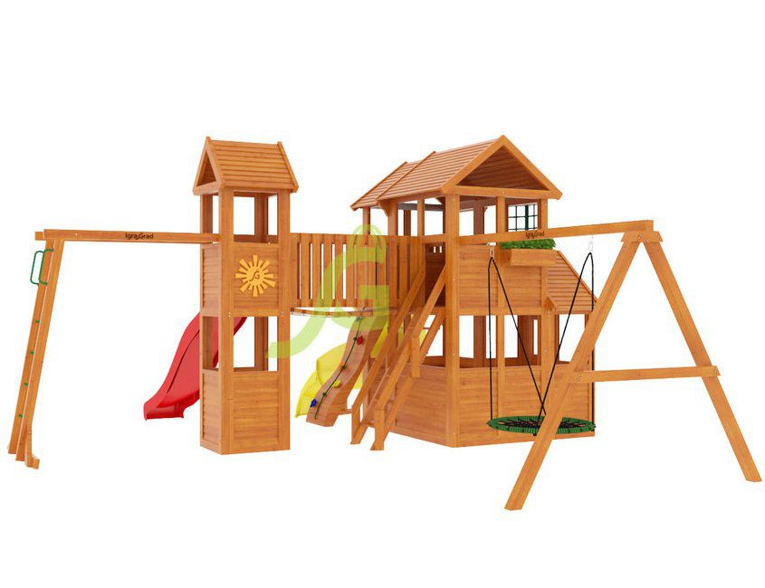 Детская игровая площадка Igragrad Клубный домик Макси с трубой
