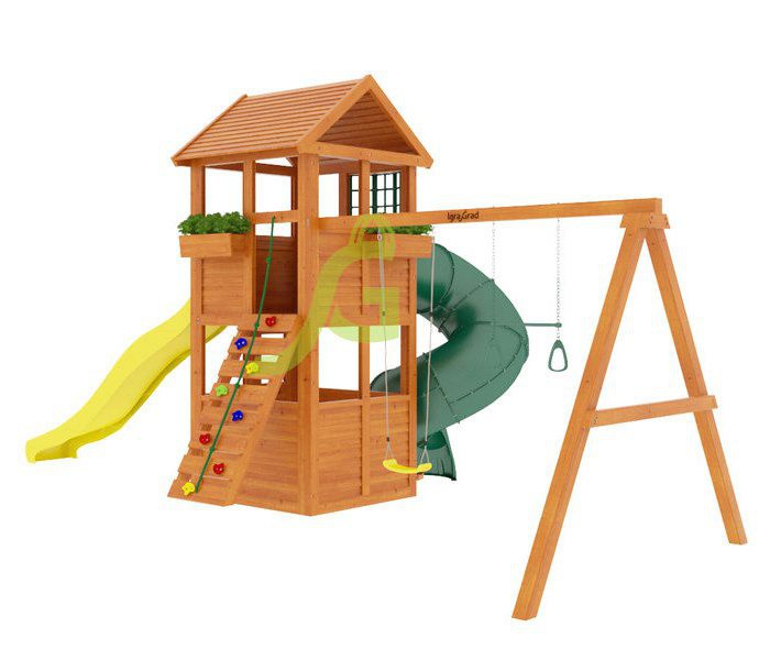 Детская игровая площадка Igragrad Клубный домик с трубой